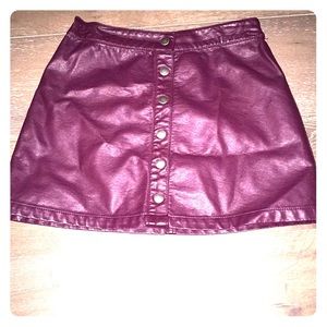 Maroon/purple Mini Skirt